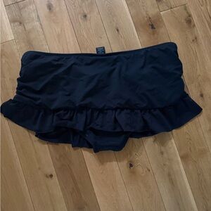 Apt. 9 Black Swim Skirt with Ruffle Trim
